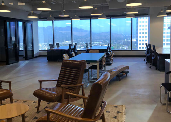 WeWork location showing their unique high-rise workspaces